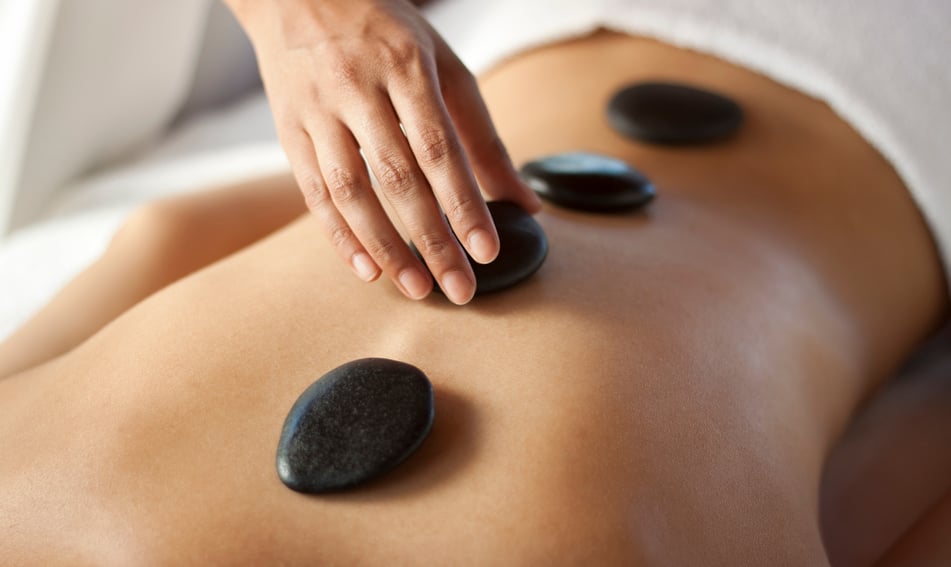 Hot stone massage therapy